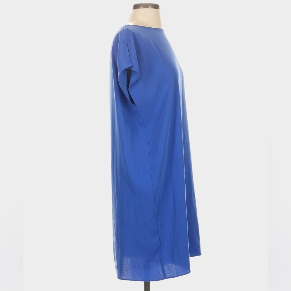 Anna Cate Blue Draped Shift Dress Small Resort Coastal Minimalist - Picture 3 of 8